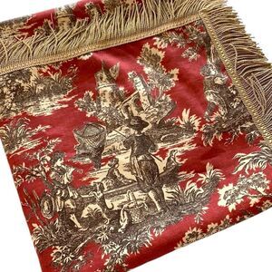 Waverly French Country Toile Fringe Tablecloth